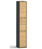 Słupek LUNA 30 cm 3D czarny / antracyt